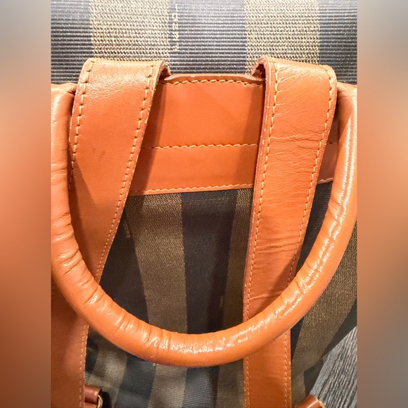 Vintage-Authentic Fendi Backpack -  Pequin pattern from the early to mid 90s - Picture 11 of 14